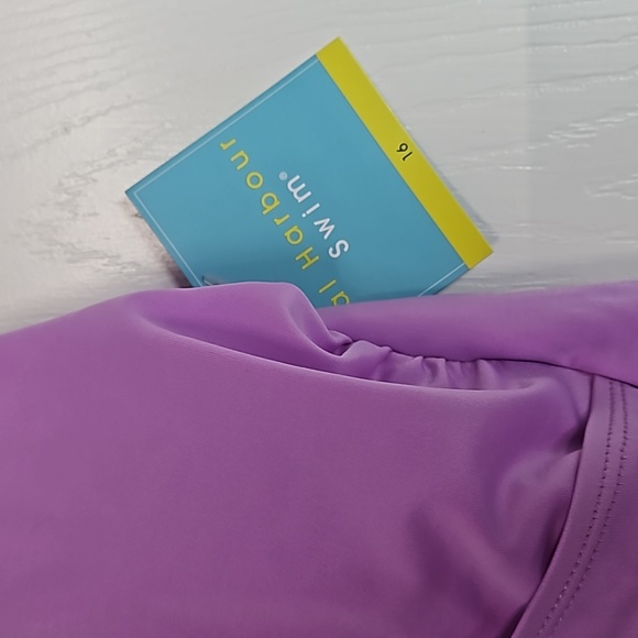 Bal Harbor Faux Wrap New Size 16 One Piece Halter Bathing Swim Suit - Picture 7 of 8